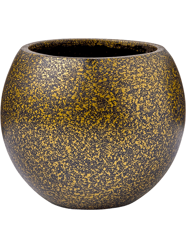 Capi Lux Terrazzo Vase Ball Black Gold - Foto 56487
