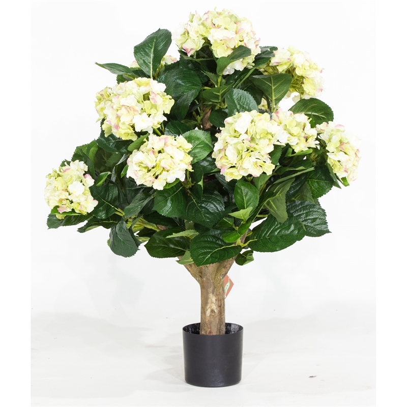 Hortensie - Hydrangea Kunstpflanze, 62 cm, creme - Foto 80571