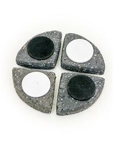 Fiberstone Pot Feet Laterite Grey (set of 4)