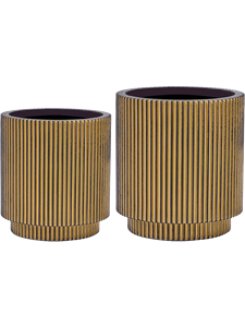 Capi Nature Groove Vase Cylinder (set of 2)