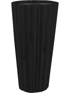 Marrone Verticale Vase Black