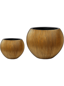 Capi Nature Groove Vase Ball (set of 2)