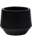 Capi Nature Groove Vase Cylinder Geo Intense Black - Foto 52098
