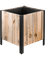 Marrone Cube Dark Flame Wood With Metal Feet - Foto 52653