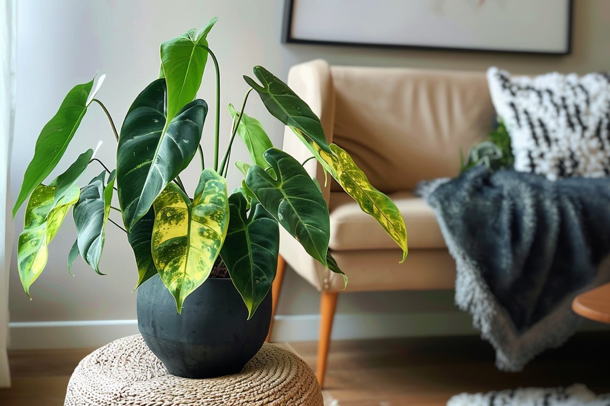 Philodendron Topfpflanze im Topf